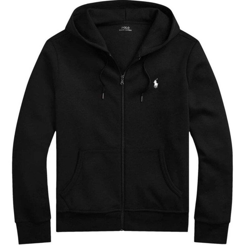 Polo Ralph Lauren Men's Double-Knit Full-Zip Hoodie - Black (XXL)